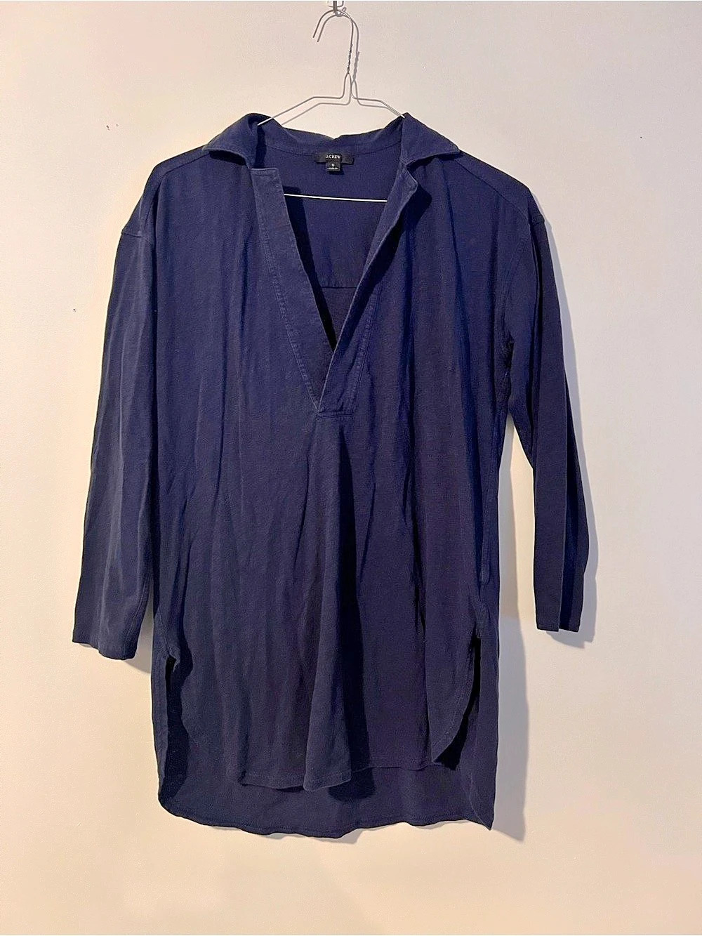 J.Crew Long Sleeve Tunic in Blue Size Small